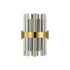 Kade Wall Light Brass - Smoked Glass